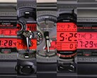 Da esquerda para a direita: Casio GX-56BBR-1A, GA-700BBR-1A, GA-B2100BBR-1A, GD-O100BBR-1 e DW-5600BBR-1 - a linha completa do G-Shock "Black and Bold Red" em uma única foto. (Fonte da imagem: Casio)