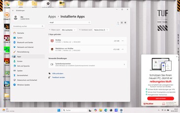 McAfee Webadvisor e Banner